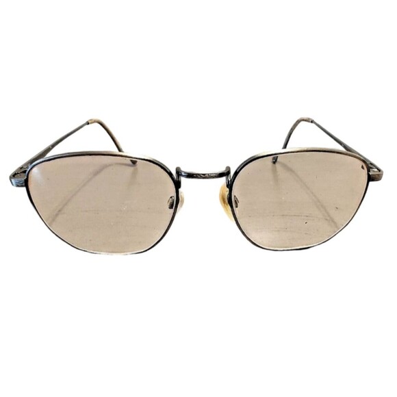 Unbranded 50018 Silver Eyeglasses Frames Eyewear Design Nosepad Needs Repair - Picture 1 of 11